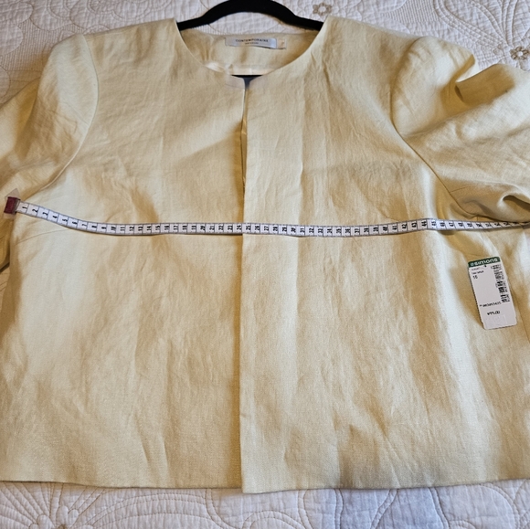 Linen jacket yellow - Picture 2 of 5